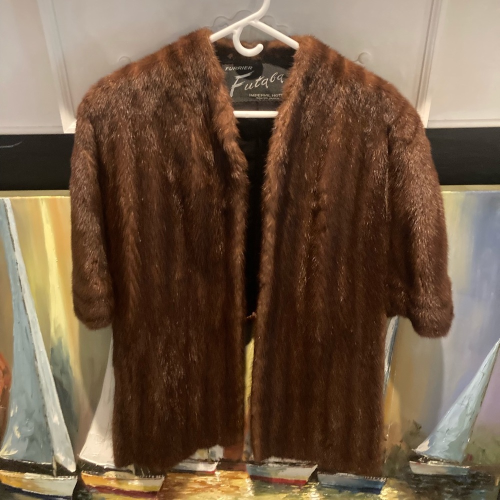 Vintage Fur coat cape